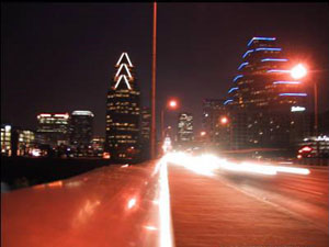 Picture of Austin, Texas at night.